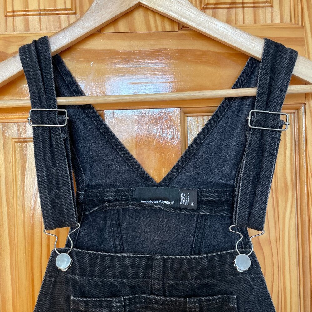 American Apparel Medium Black Cotton Overals